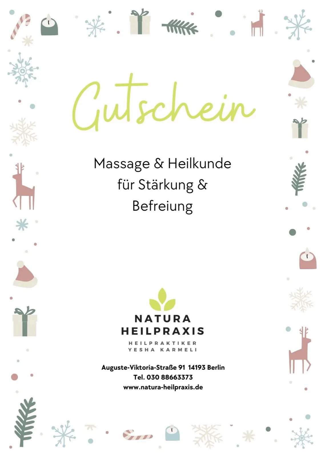 Weihnachten-Gutscheine: Etwas Gutes für Lebendigkeit & Ganzheitlichkeit