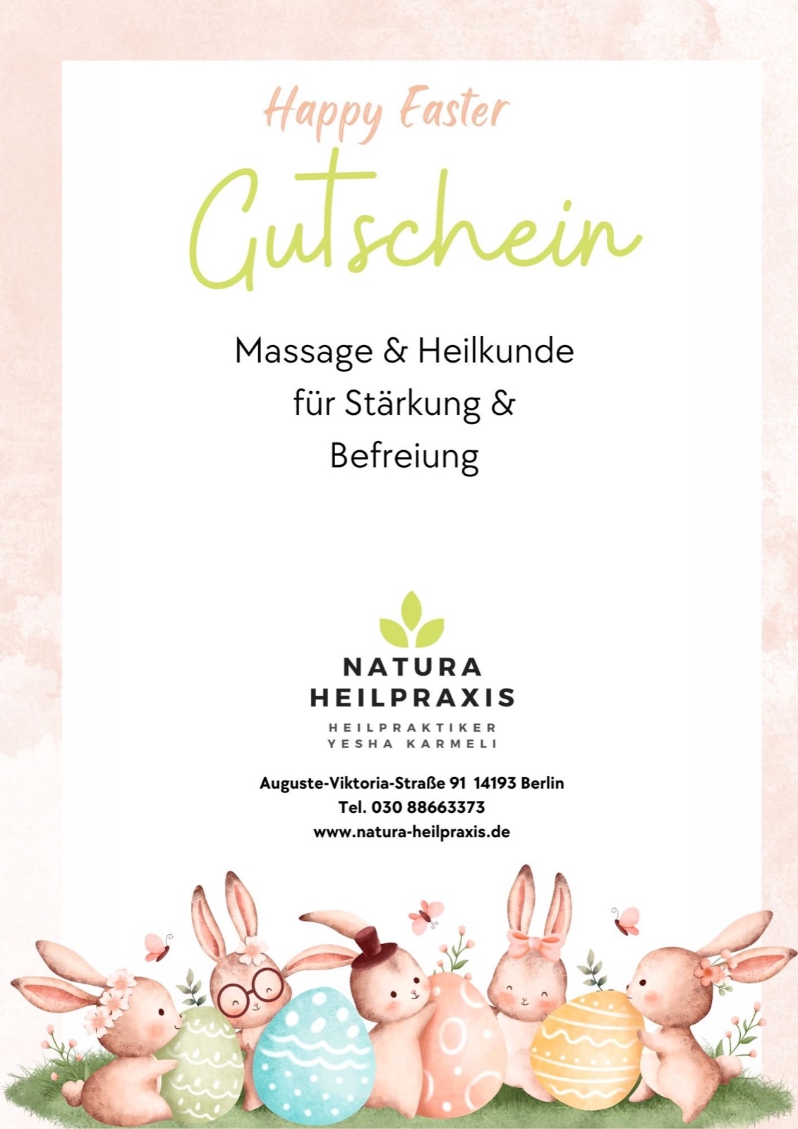 Easter vouchers: something good for vitality & wholeness