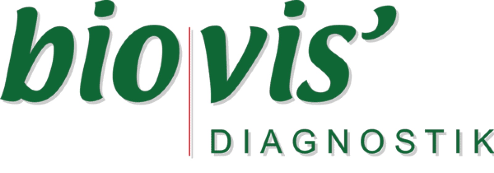Logo with the text "biovis Diagnostik" in green on a black background.